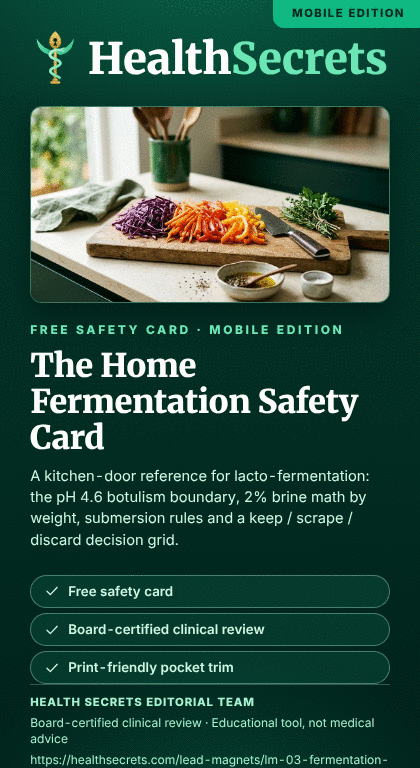 The Home Fermentation Safety Card