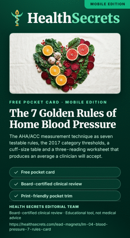 The 7 Golden Rules of Home Blood Pressure