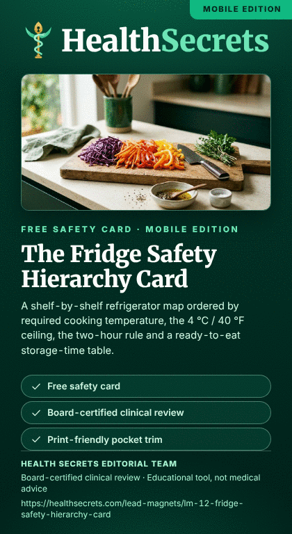 The Fridge Safety Hierarchy Card