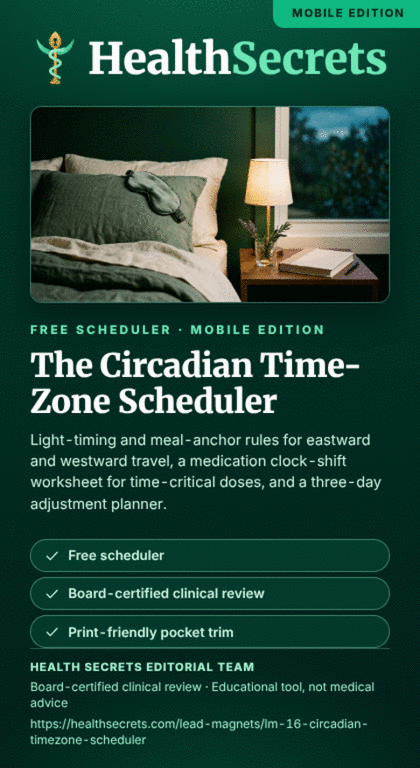 The Circadian Time-Zone Scheduler