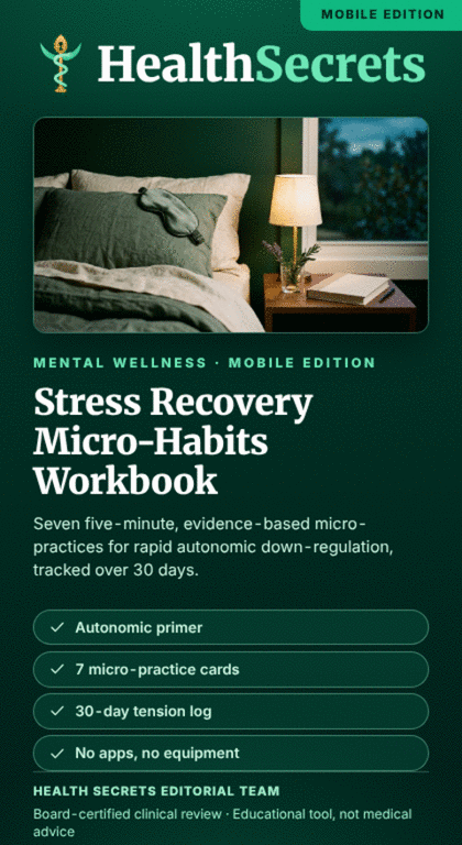 Stress Recovery Micro-Habits Workbook