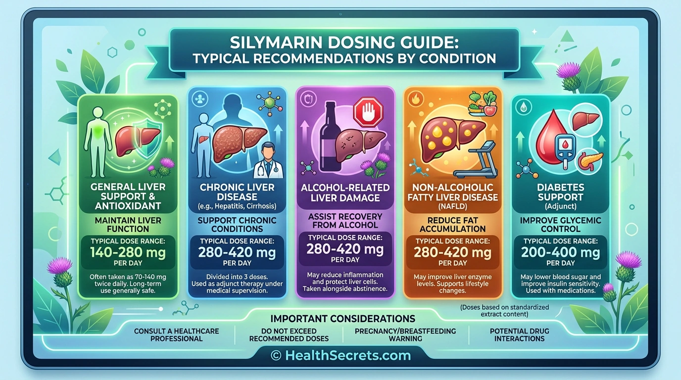 Milk thistle silymarin dosing guide for fatty liver hepatitis cirrhosis and general support