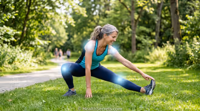 Active person demonstrating healthy joint mobility supported by MSM supplementation