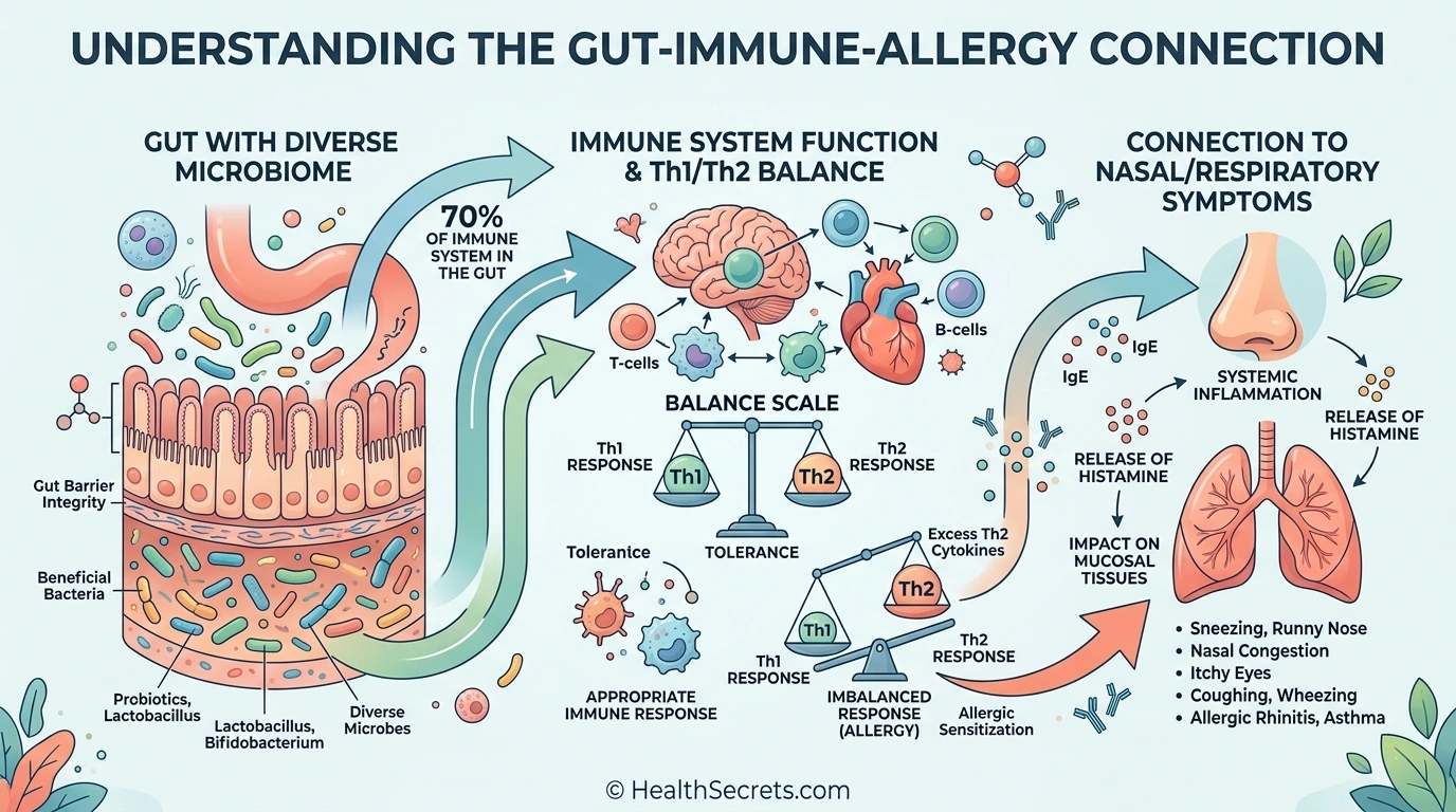 Three-phase natural allergy relief action plan showing prevention active season and maintenance protocols